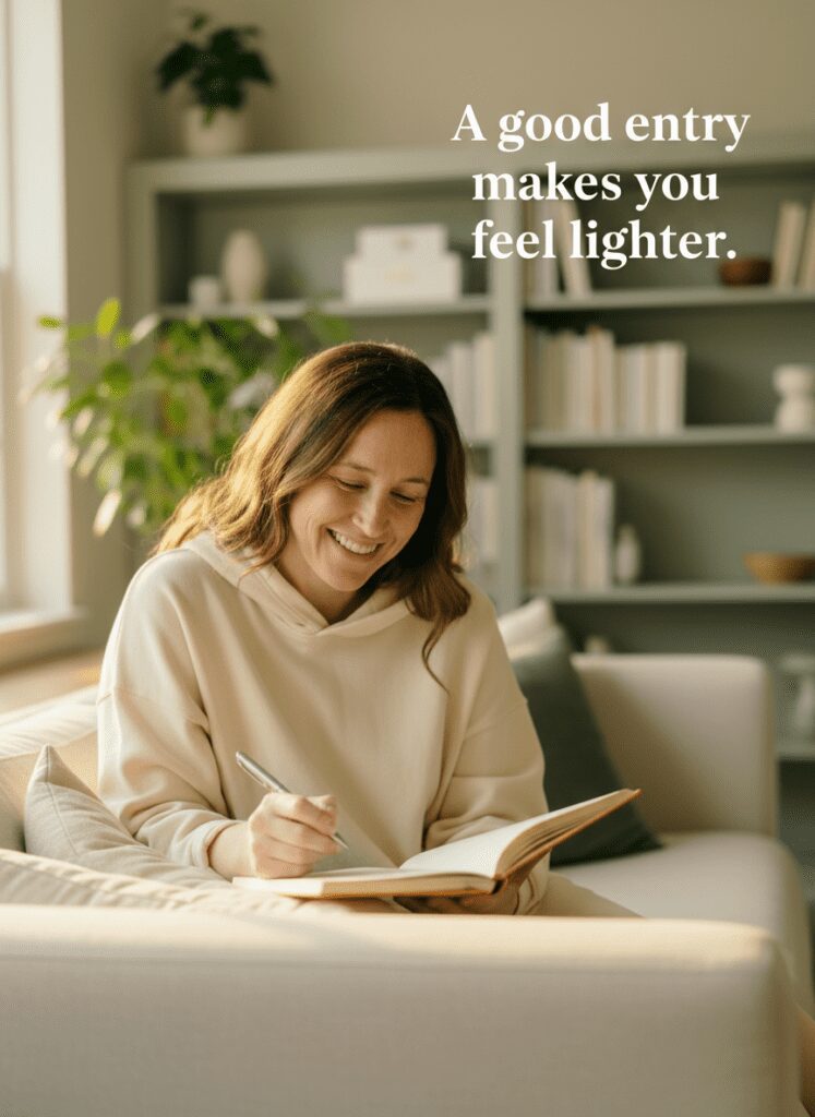 Feeling the positive effects of journaling for beginners.