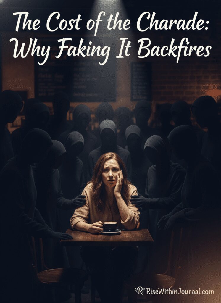 The psychological stress caused by trying to fake it 'til you make it.