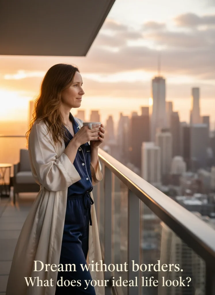 Envisioning a new future with the help of self-discovery questions.
