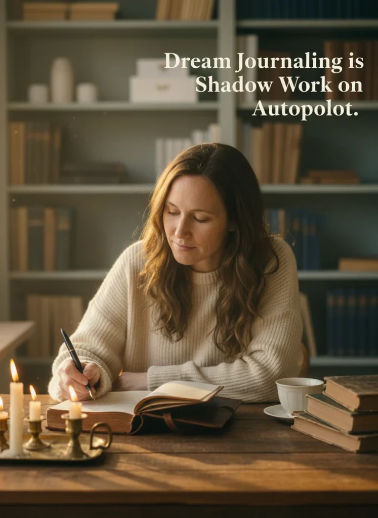 Using dream journaling as a tool for deep shadow work and self-discovery.