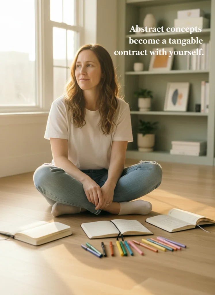 creating-a-journal-spread-for-clarifying-your-core-z9xhfr.webp Creating a journal spread for clarifying your core values.