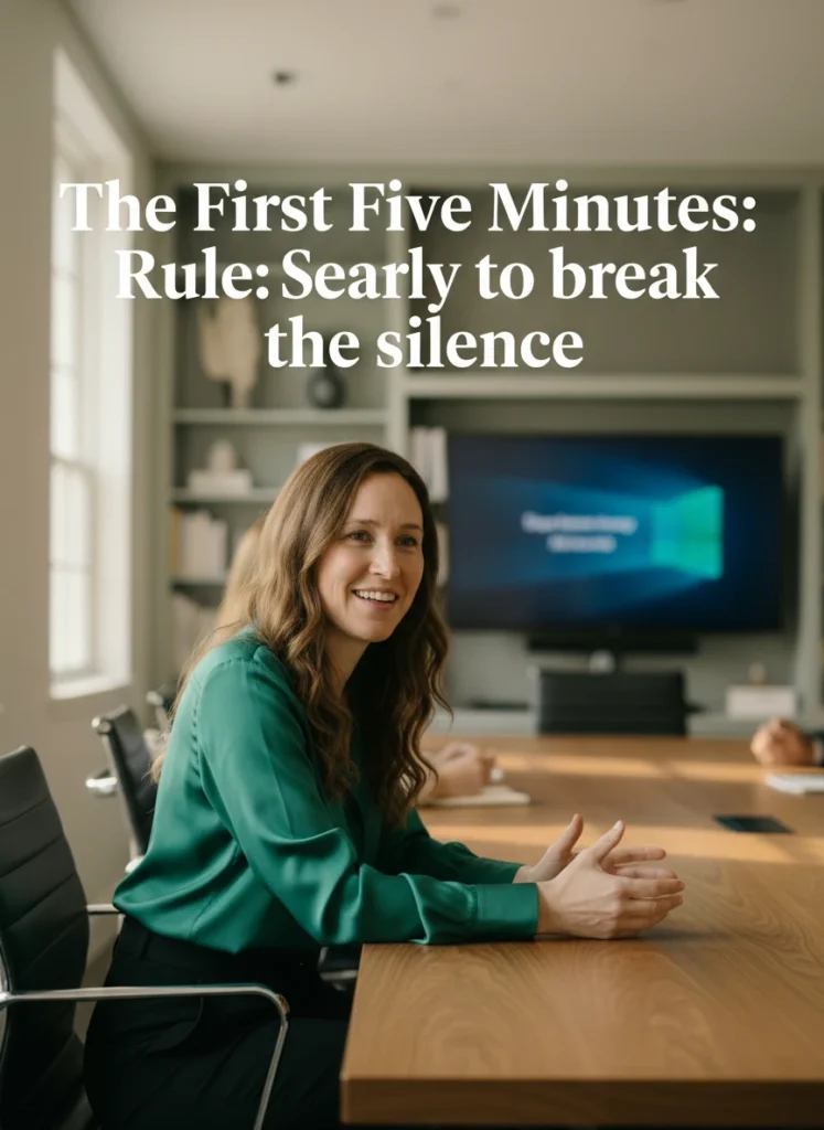 Using the first five minutes rule for how to speak up in meetings.