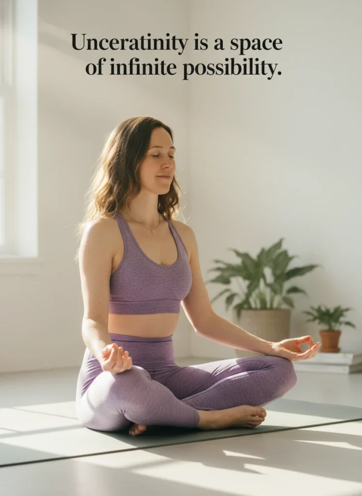 a-woman-meditating-to-find-peace-and-embrace-uncer-dw69a6.webp A woman meditating to find peace and embrace uncertainty.