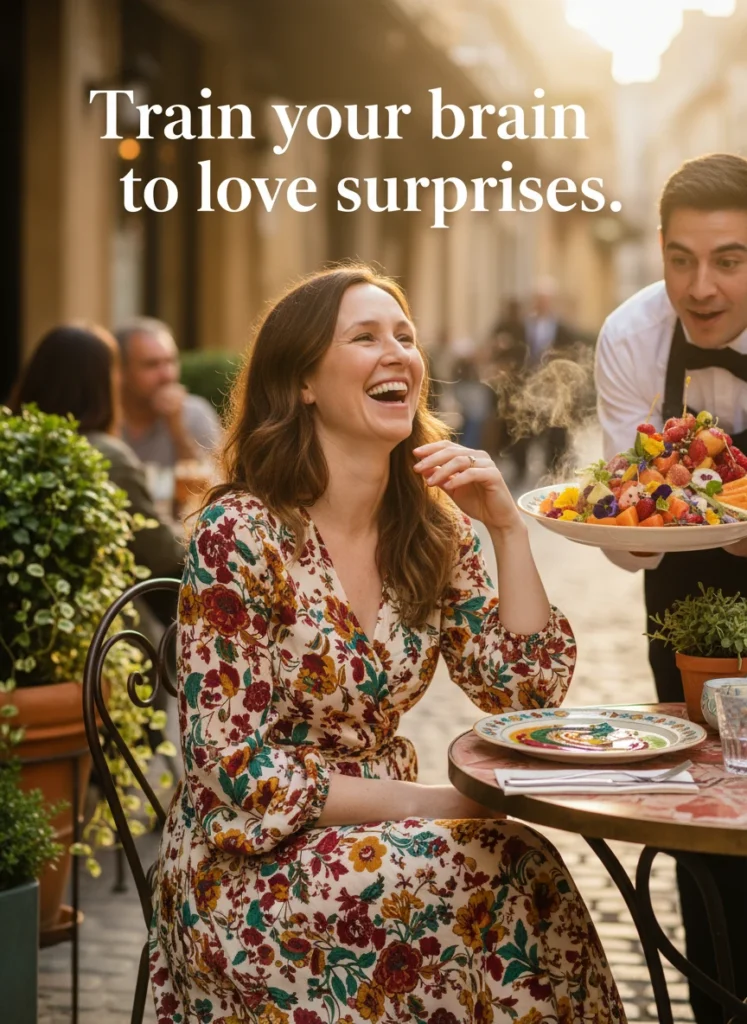 a-woman-enjoying-a-surprise-meal-to-help-her-embra-v1s7sm.webp A woman enjoying a surprise meal to help her embrace uncertainty in daily life.