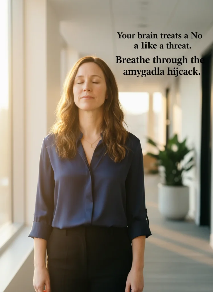 Managing the fear response when learning how to set boundaries.