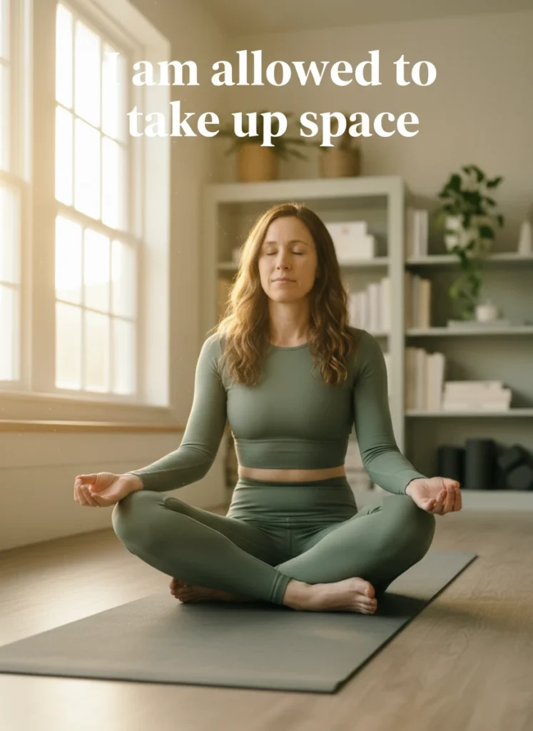 Grounding exercises and affirmations for self-esteem to reduce anxiety.