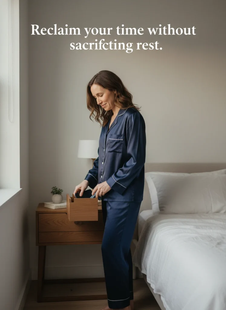 Reclaiming time through structured evening wind-down rituals.