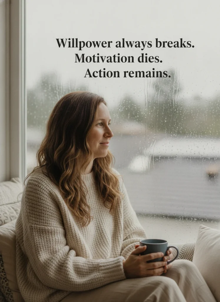 a-woman-focusing-on-action-as-a-method-of-building-qvpyps.webp A woman focusing on action as a method of building discipline in a world of distractions.